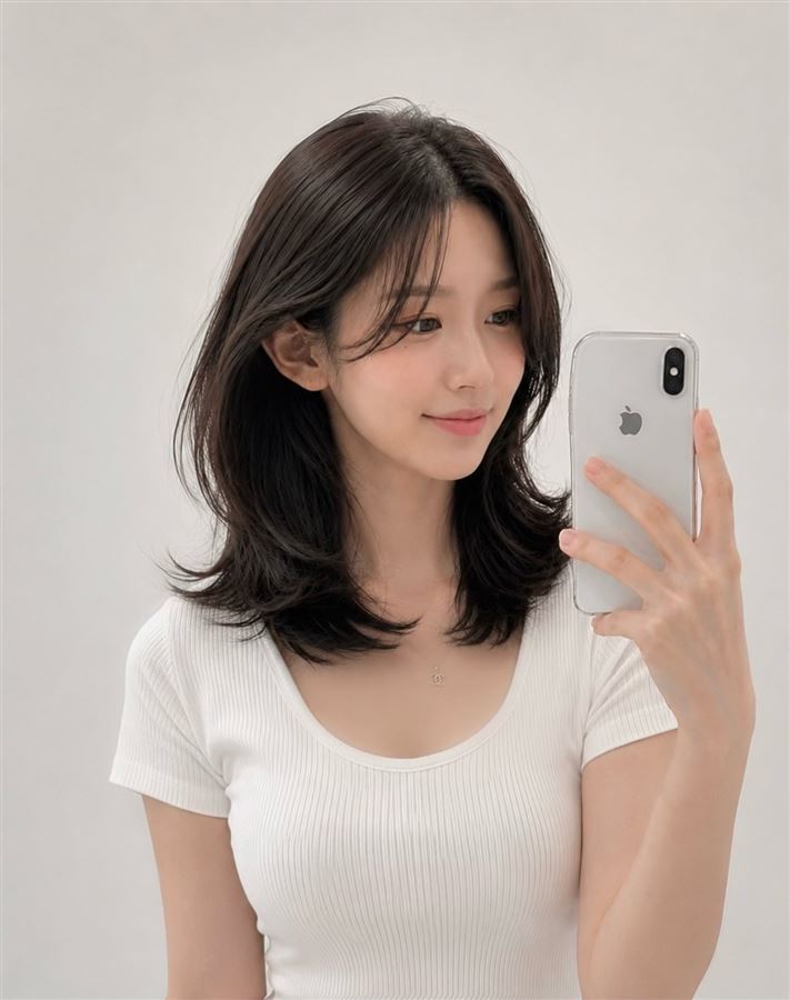 Layer ngang vai uốn sóng nhẹ