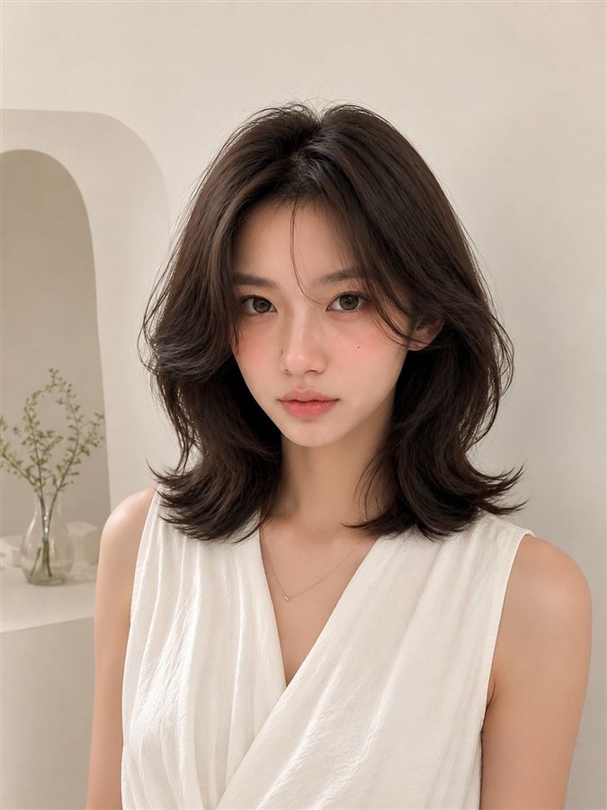 Uốn hay duỗi tóc hợp dáng mặt